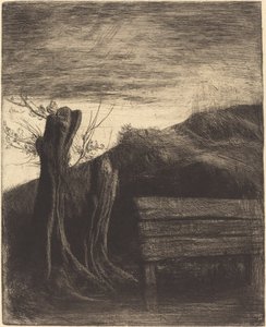 Pollard Willows Les saules tetardları. by Alphonse Legros