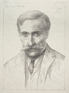 Dr. Louis Vintras'ın Portresi by Alphonse Legros