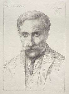 Dr. Louis Vintras. by Alphonse Legros