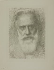 Sanatçının Portresi, sekizinci tabak by Alphonse Legros