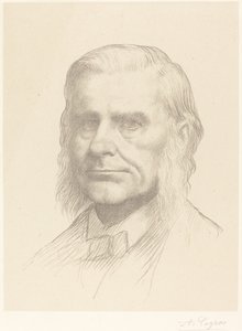 Profesör Huxley, 2. plaka by Alphonse Legros
