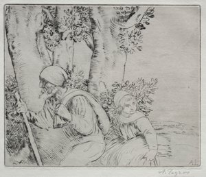 Sahadan Dönüş (Le Retour des Champs-2nd Plate) by Alphonse Legros