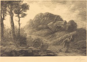 İbne toplayıcının dönüşü, 2. plaka (Le retour du fagotier) by Alphonse Legros