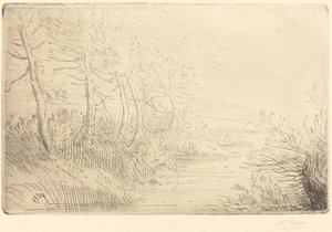 Nehir kıyısı (Bord de la Riviere) by Alphonse Legros
