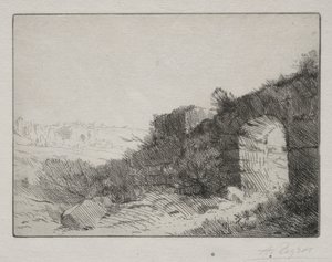 Roma Harabeleri. by Alphonse Legros