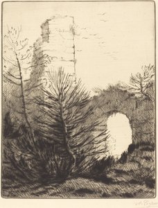 Bir Manastırın Harabeleri Les kalıntılar du monastere. by Alphonse Legros