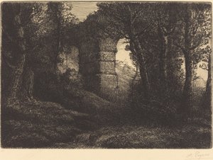 Eski Bir Su Kemeri Kalıntıları Eski bir su kemerinin kalıntıları. by Alphonse Legros