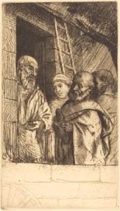 Bonhomme Misere Kapısında Aziz Peter ve Aziz Paul by Alphonse Legros