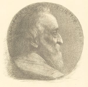 Otoportre, Madalyon, No.1, 9. plaka by Alphonse Legros