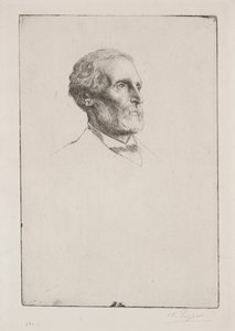 Sör Frederick W. Burton. by Alphonse Legros