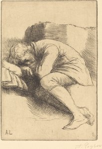 uyuyan by Alphonse Legros