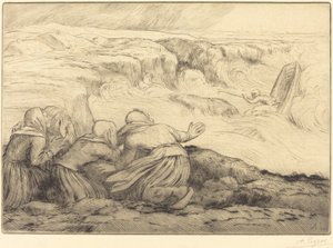 Küçük Tekne Tehlikede (Barque en peril) by Alphonse Legros