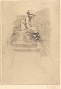 Küçük Çeşme, Grotesklerde Oynayan Çocuk Küçük çeşme, maskelerde oynayan çocuk. by Alphonse Legros