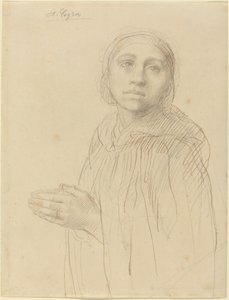 Dua Eden Kadının İncelenmesi by Alphonse Legros
