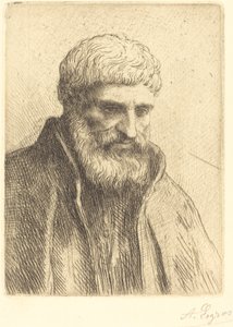 Yaşlı Bir Adamın Çalışması (Etude de vieillard) by Alphonse Legros