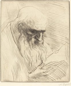 Okuyan Bir Adamın Başı Çalışması (Etude de tete d
