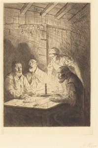 Yoksulların Akşam Yemeği by Alphonse Legros
