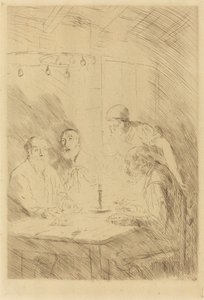 Yoksulların Akşam Yemeği by Alphonse Legros