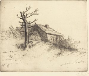 Sazdan Kulübe Chaumiere. by Alphonse Legros
