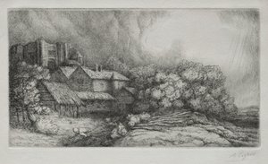 Abbey Çiftliği Manastır Çiftliği. by Alphonse Legros