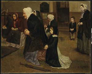 Angelus, 1859 by Alphonse Legros