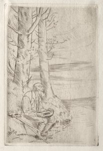 Kör Dilenci by Alphonse Legros