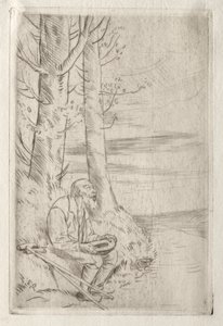 Kör Dilenci. by Alphonse Legros