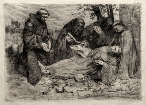 Aziz Francis'in Ölümü. by Alphonse Legros