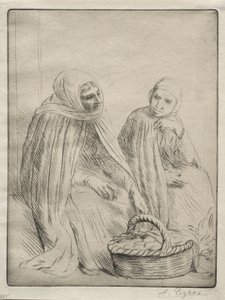 Yumurta Tüccarları 1. Plaka. by Alphonse Legros