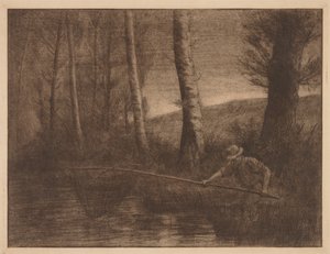 Çember Ağındaki Balık by Alphonse Legros