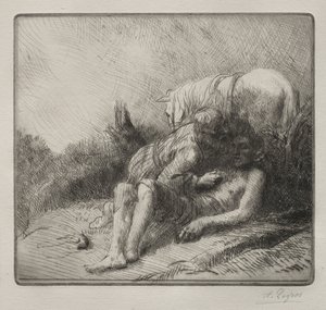 İyi Samiriyeli. by Alphonse Legros