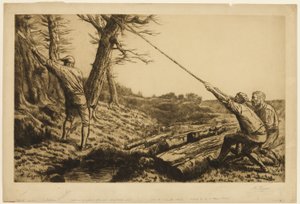 LumberJacks, ikinci plaka by Alphonse Legros