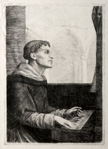 Organdaki Keşiş. by Alphonse Legros