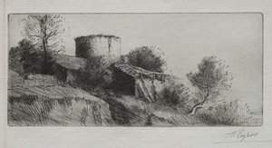 Güvercin Kulesi. by Alphonse Legros