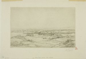 Gölün Yakınındaki Ova by Alphonse Legros