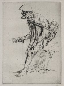Kırmızı Pimpernel Satıcısı. by Alphonse Legros