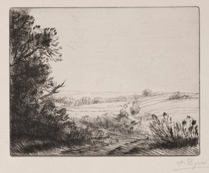 Horville'e Giden Yol by Alphonse Legros