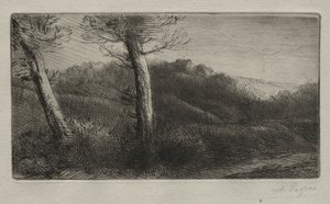 Çimlere Uzanmış Gezgin, c. 1888. by Alphonse Legros