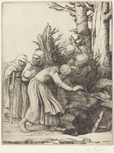Ölümün Zaferi: Ölüm, Evsizler İçin Bir Konut Hazırlıyor by Alphonse Legros