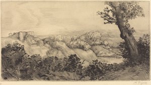 Tepenin Üstü Tepenin zirvesi. by Alphonse Legros