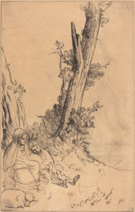 Gezginler Dinleniyor by Alphonse Legros