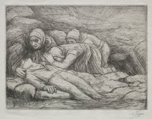 Ölümün Zaferi: Bir Denizci Ailesinde Ölüm. by Alphonse Legros