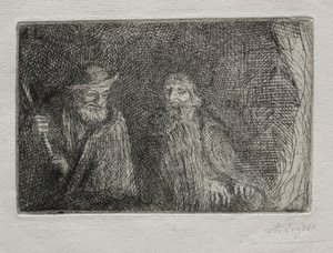 İki Çoban İki Çoban. by Alphonse Legros