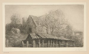 Eski Bir Han by Alphonse Legros