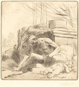 Yangın kurbanı Yangın kurbanı. by Alphonse Legros