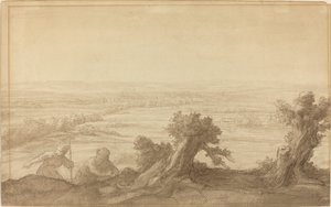 Düz Ülke Üzerinden Görünüm by Alphonse Legros