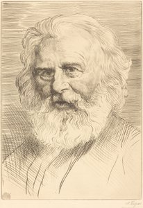 W.H. Longfellow, 1. plaka. by Alphonse Legros