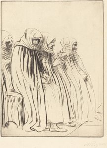Brüksel Kadınları Brugge Kadınları. by Alphonse Legros