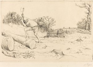 Oduncu (Oduncu) by Alphonse Legros
