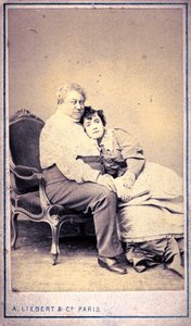 Alexandre Dumas ve Miss Menken, Alphonse Liebert & C (fotoğraf)